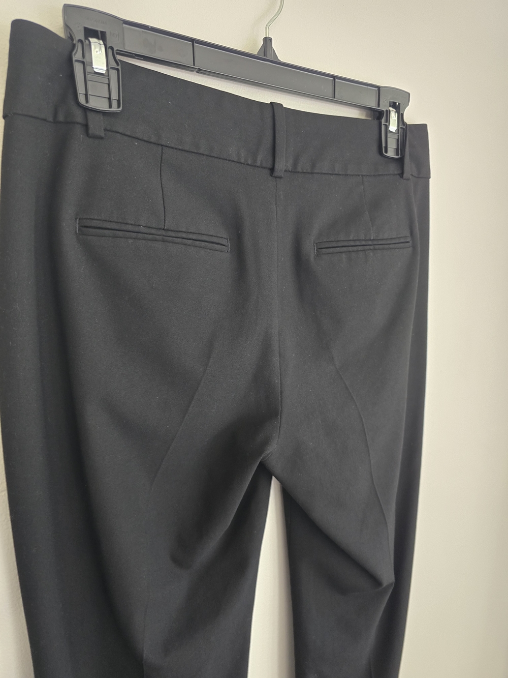 Ann Taylor Black Straight-Leg Dress Trousers 2 Petite Midrise - Picture 5 of 11